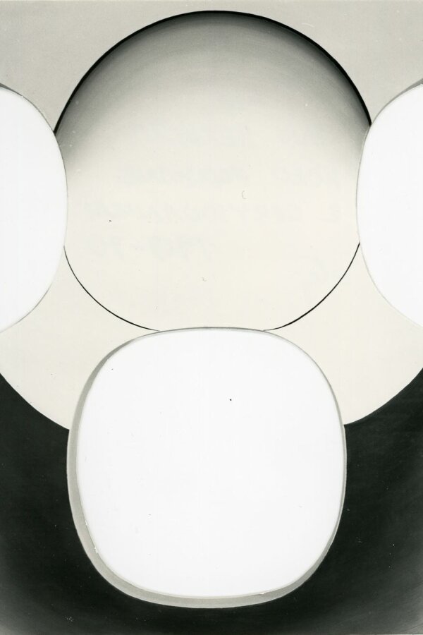 Jan Berdyszak, Koło podwȯjne z obrysowaniem 1969-70, olej